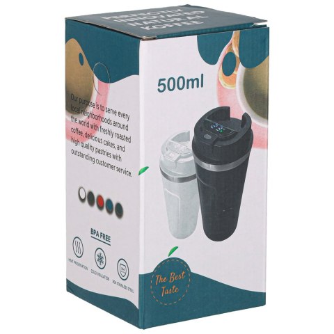Kubek podróżny LED z ustnikiem 500ml biały