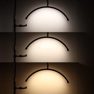Lampa do przedłużania rzęs LED 36W regulowana kosmetyczna bezcieniowa łuk czarna