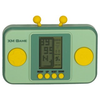 Gra zręcznościowa elektroniczna konsola retro gierka przenośna kieszonkowa zielona