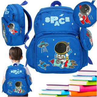 Plecak dla przedszkolaka szkolny dziecięcy astronauta 30x22x11cm