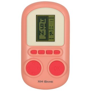 Gra elektroniczna zręcznościowa mini konsola przenośna kieszonkowa różowa